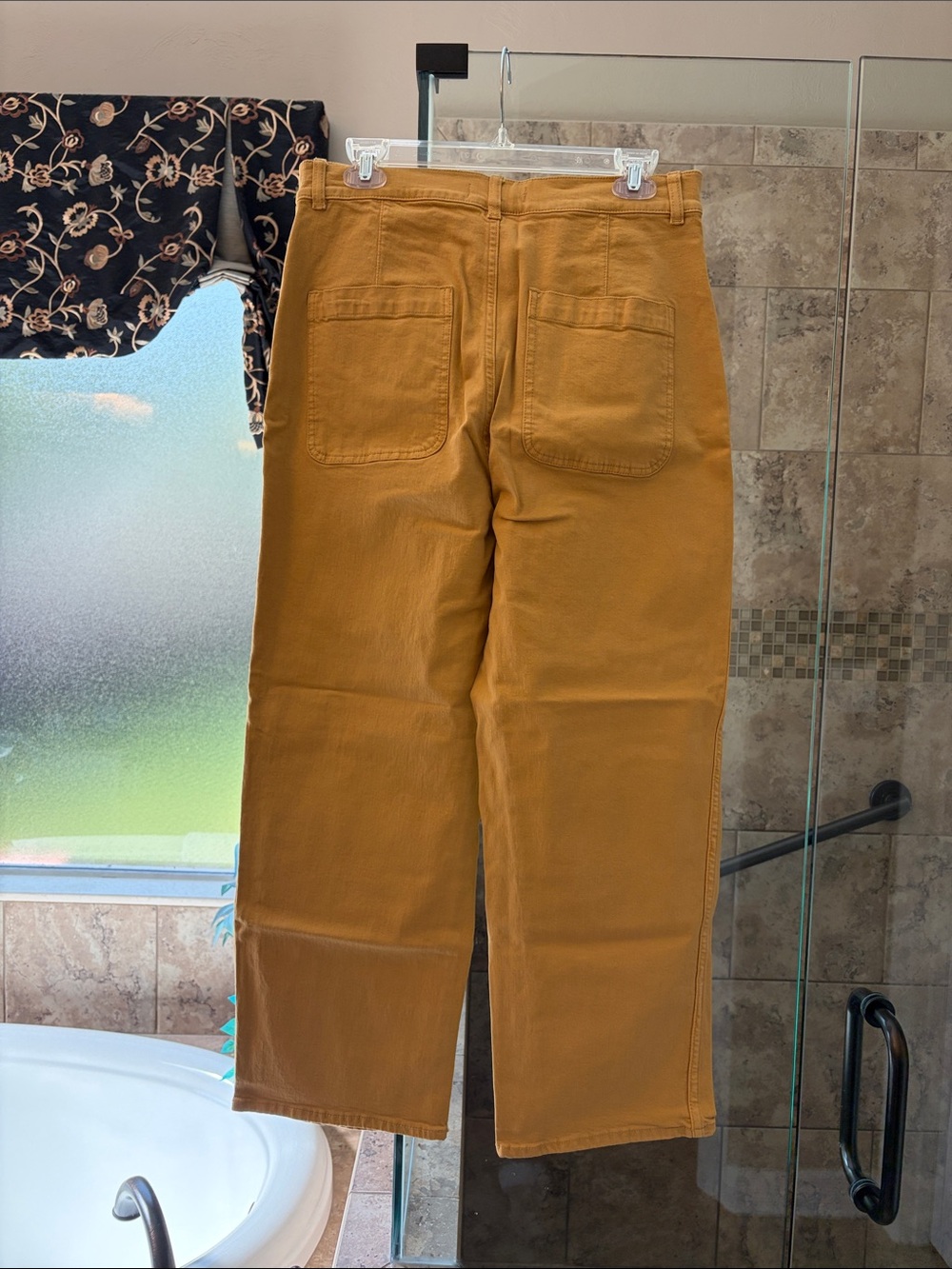 Madewell Straight-Leg Jeans in Mustard - Picture 2 of 4